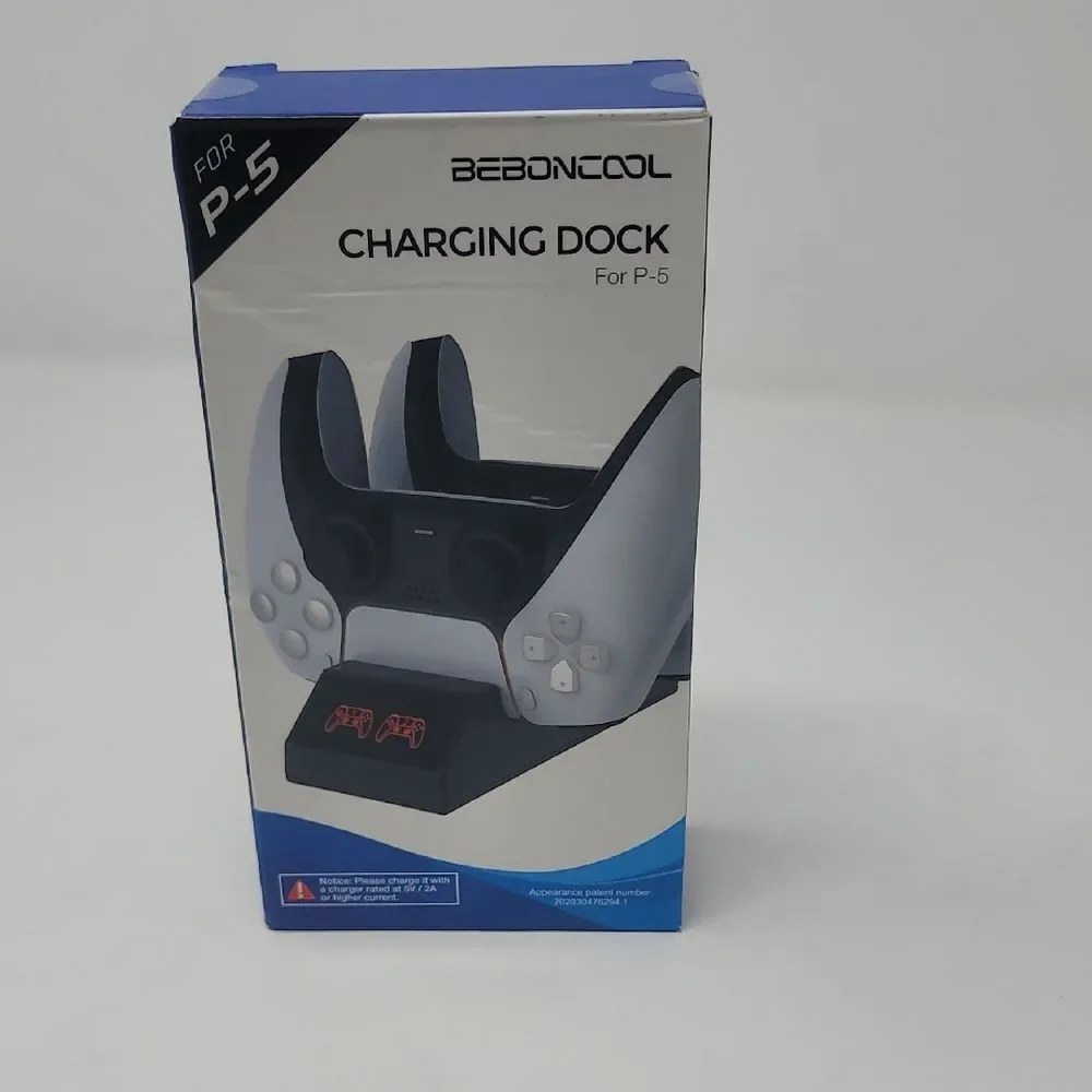 Beboncool White Dual Controller USB Type-C Fast Charging Dock For P5 New In Box